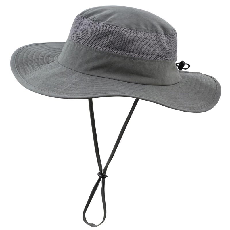 Connectyle Toddler Sun Hat for Kids Large Brim, Deep Grey, 2-6T - Image 1